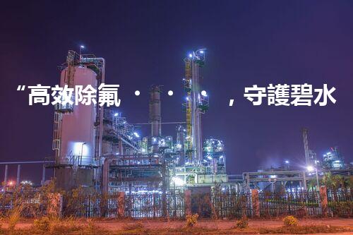 “高效除氟，守護碧水藍天——廢水中氟離子處理新篇章”